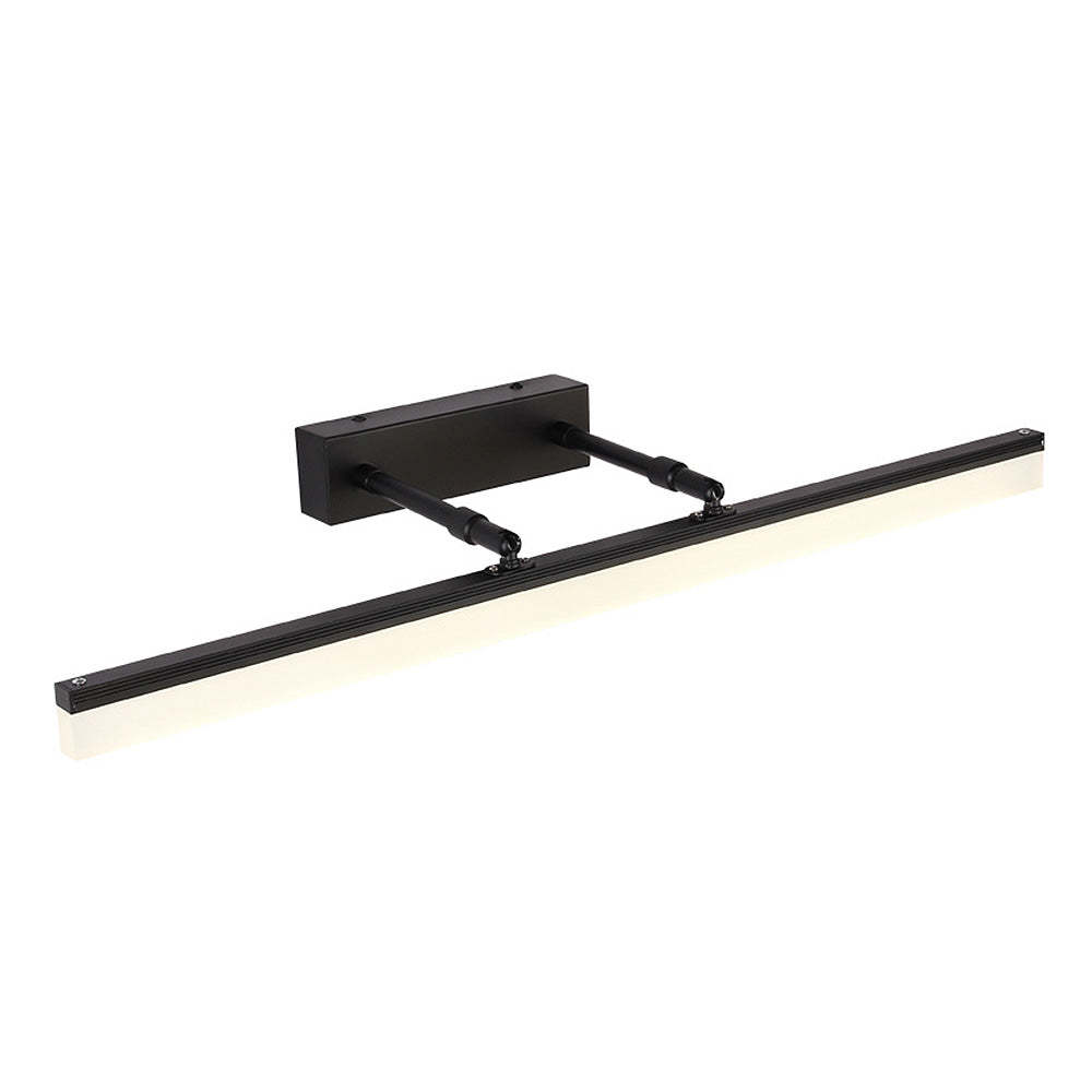 Black Modern Metal Long Wall Light For Bathroom