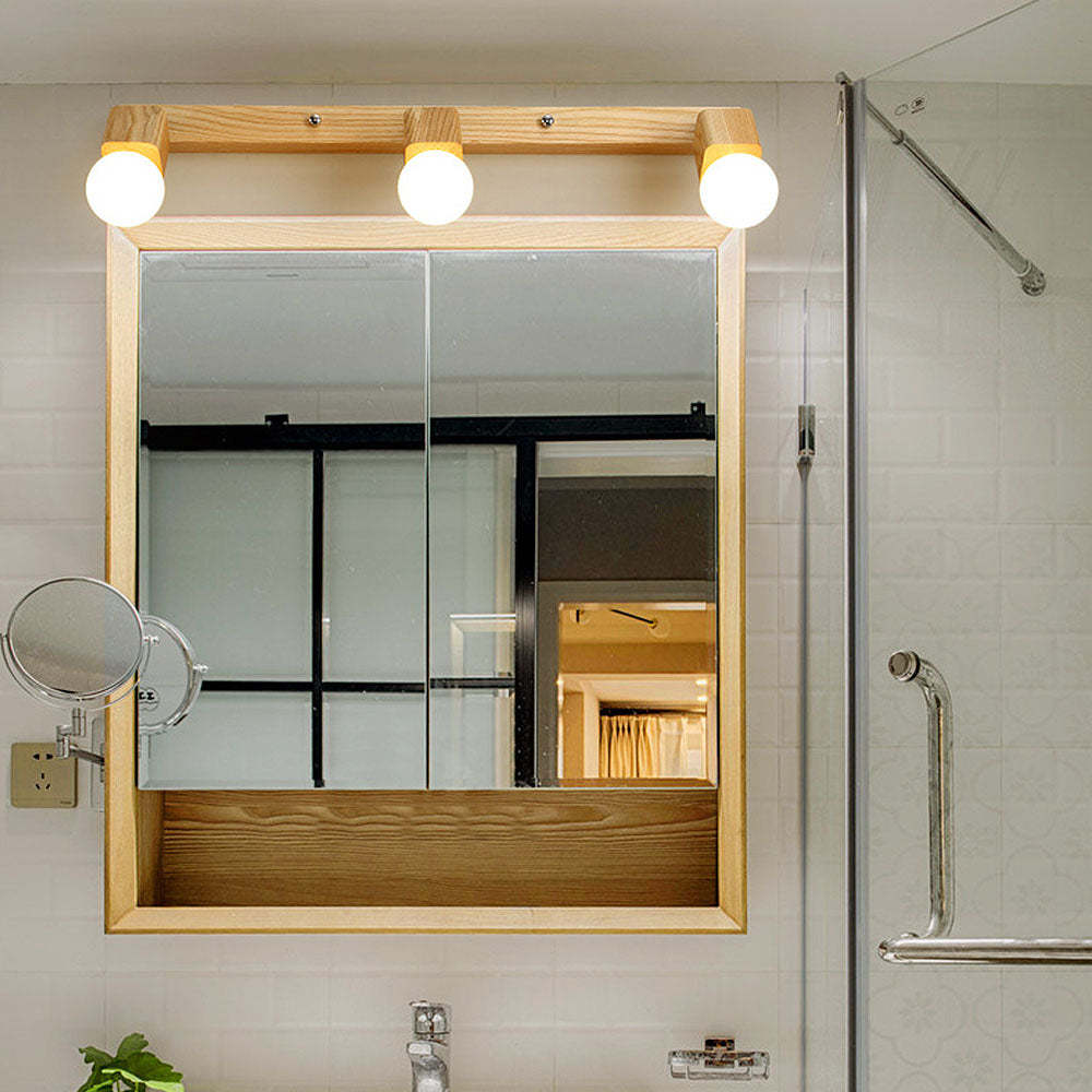 Creative Spotlights Mirror Lamp Wood Ceiling Lights