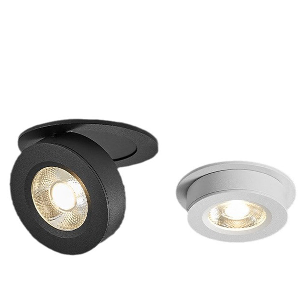 360° Rotatable Compact Round Aluminum LED Ceiling Downlights For Hallway