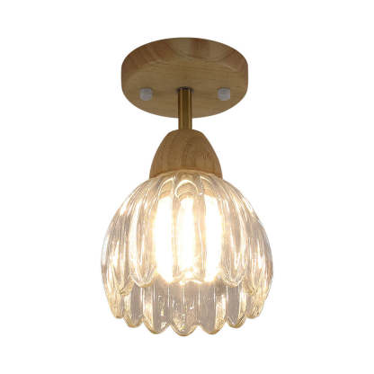 Semi Flush Mount Glass Ceiling Lights For Dining Room