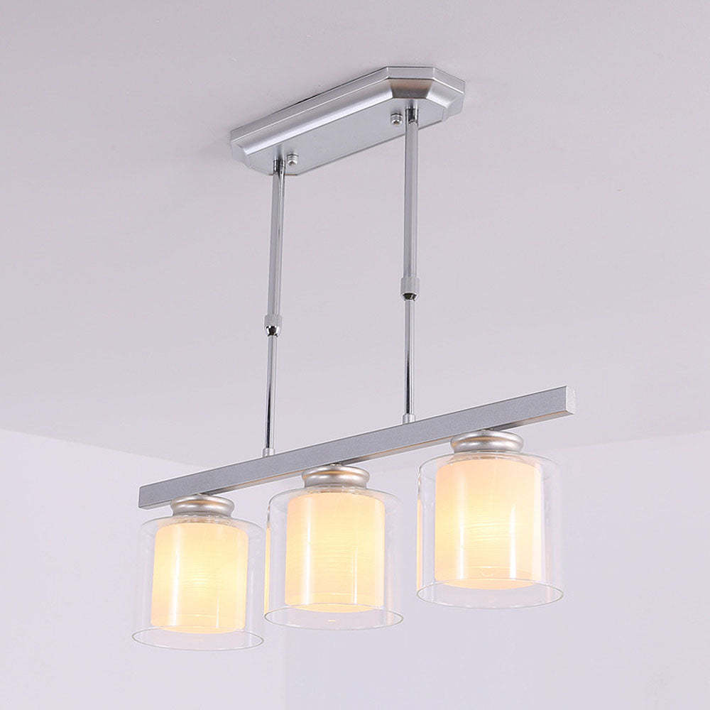 Multi-Bulbs Glass Dining Room Ceiling Lights