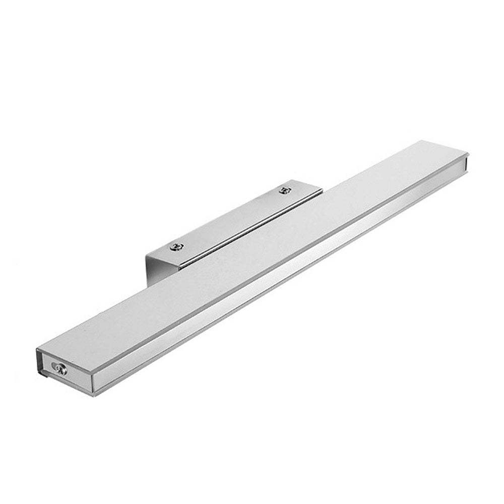 Contemporary Silver Simple Metal Mirror Bathroom Wall Light