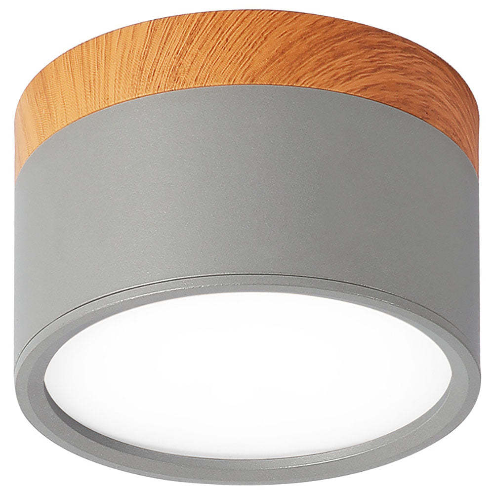 Cylinder Small Hallway Flush Ceiling Lamp For Living Room