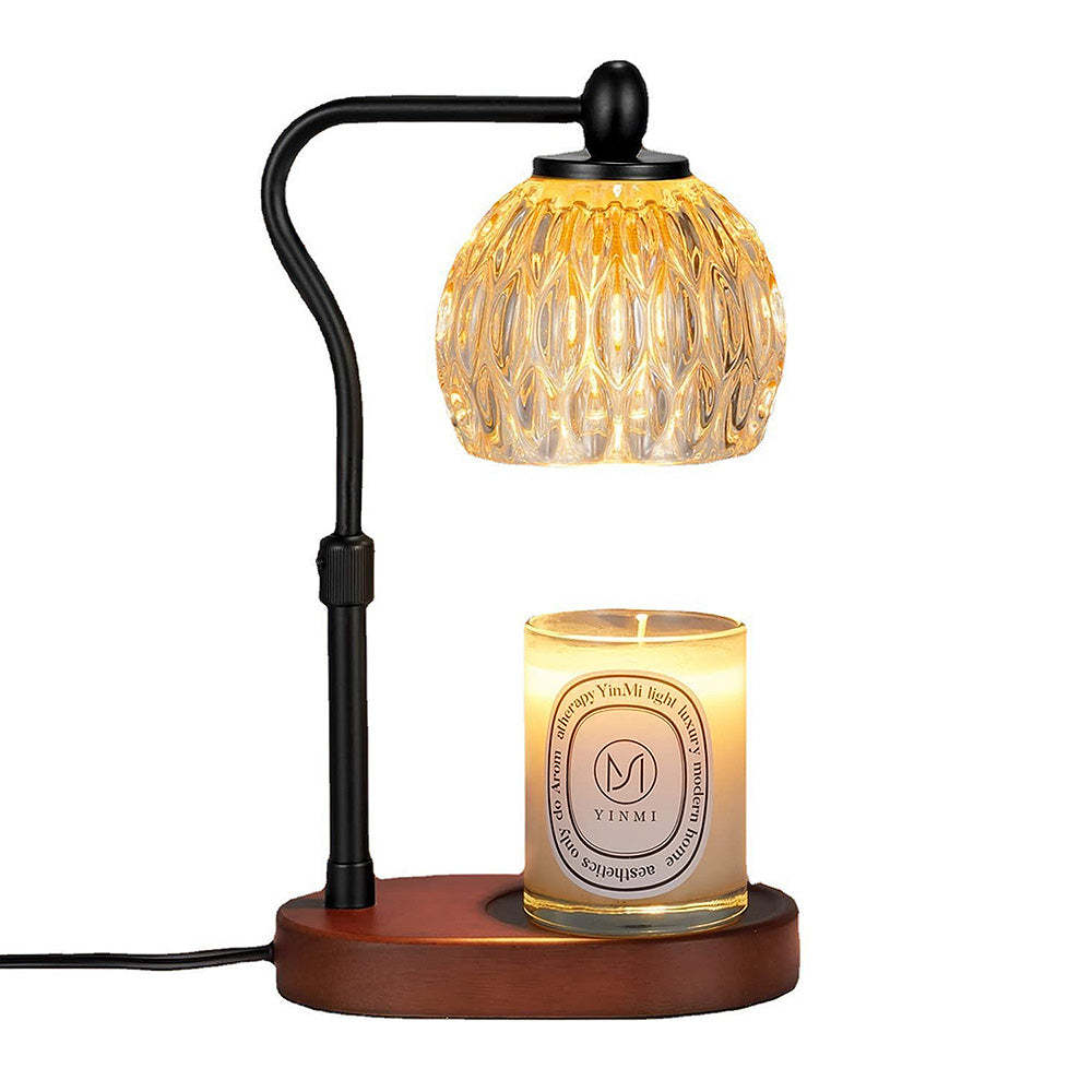 Contemporary Simple Glass Gold Bedroom Candle Warmer Light