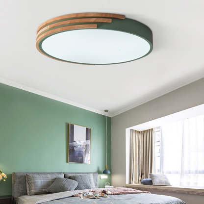 Modern Wood Bedroom LED Ceiling Lights