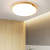 Homdiy Ceiling Lights Rustic Round LED Wood Bedroom Ceiling Lightings