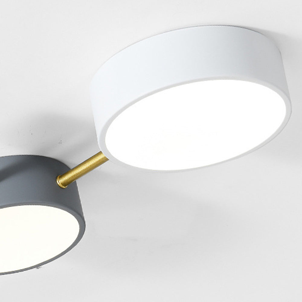 Simple Nordic Iron LED White Bedroom Ceiling Lights