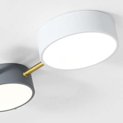 Simple Nordic Iron LED White Bedroom Ceiling Lights