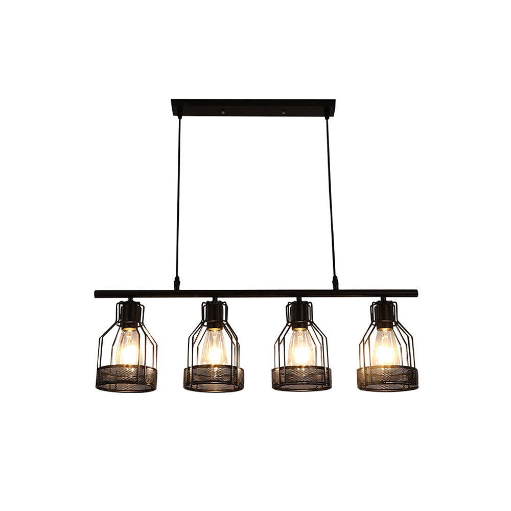 Multi-Bulbs Vintage Pendant Light For Dining Room