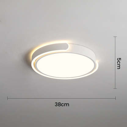 Minimalist Round Acrylic Colorful Bedroom LED Ceiling Light