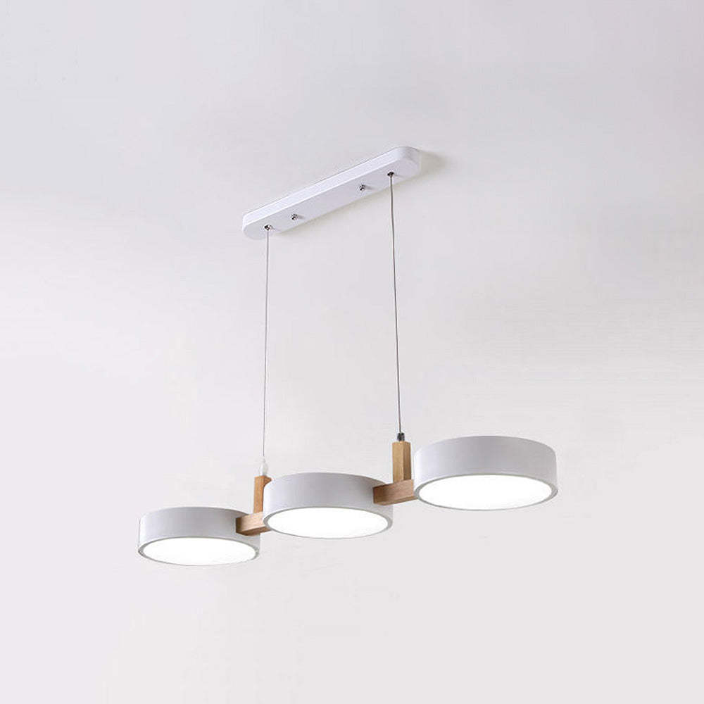 Contemporary Cylinder Multi Light Nordic Pendant Light