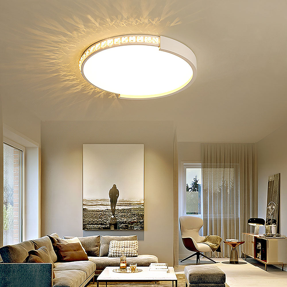 Modern Metal Round LED Ceiling Lights For Bedroom