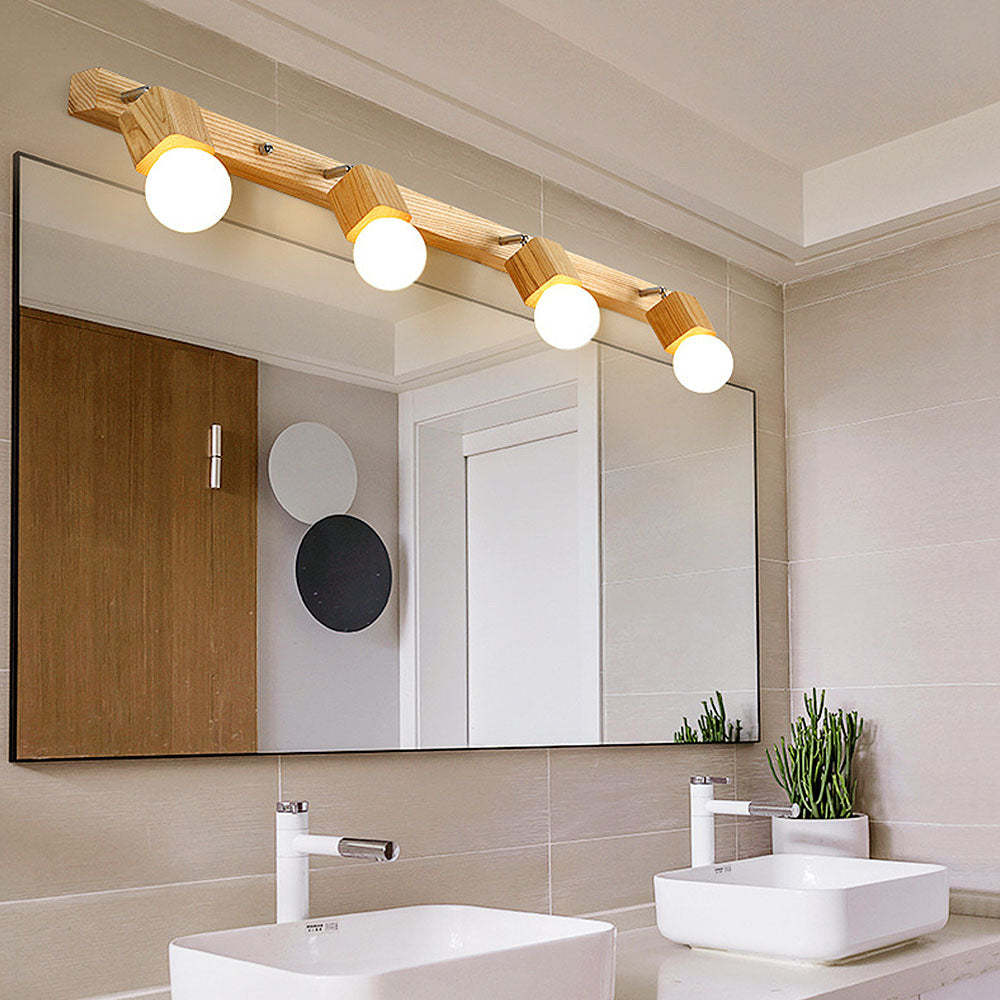 Creative Spotlights Mirror Lamp Wood Ceiling Lights