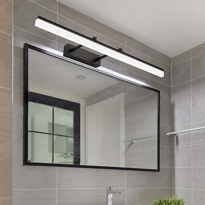 Black Modern Metal Long Wall Light For Bathroom