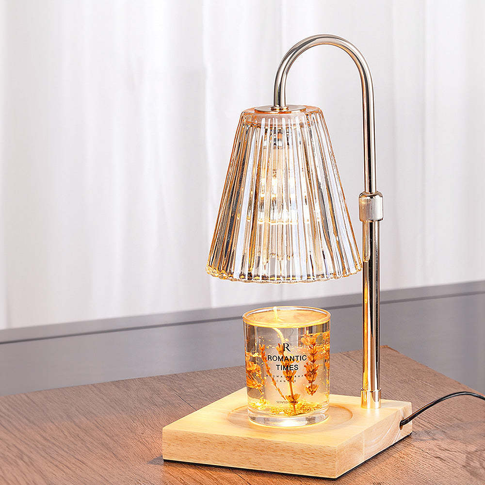 Contemporary Nordic Brown Glass Bedroom Table Lamp