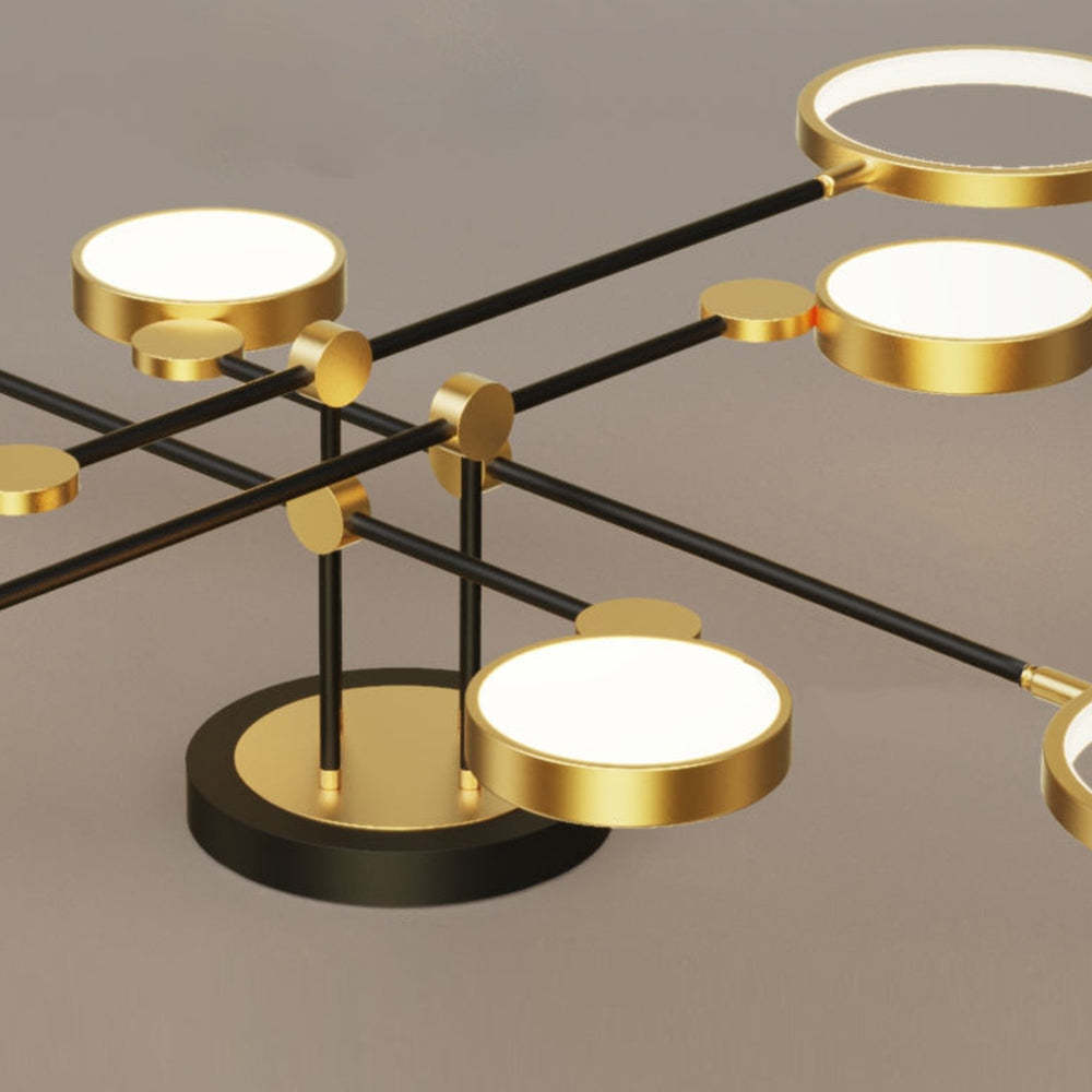Modern LED Gold and Black Bedroom Ceiling Light