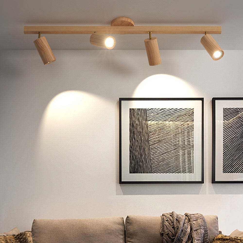 Wood Spotlight LED Living Room Ceiling Lights