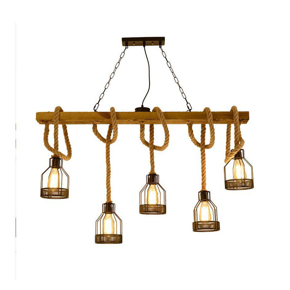 Contemporary Multi-Bulbs Black Ceiling Lights For Living Room