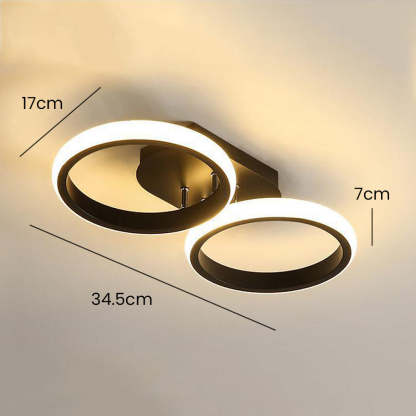 Modern Metal Round Bedroom Ceiling Light