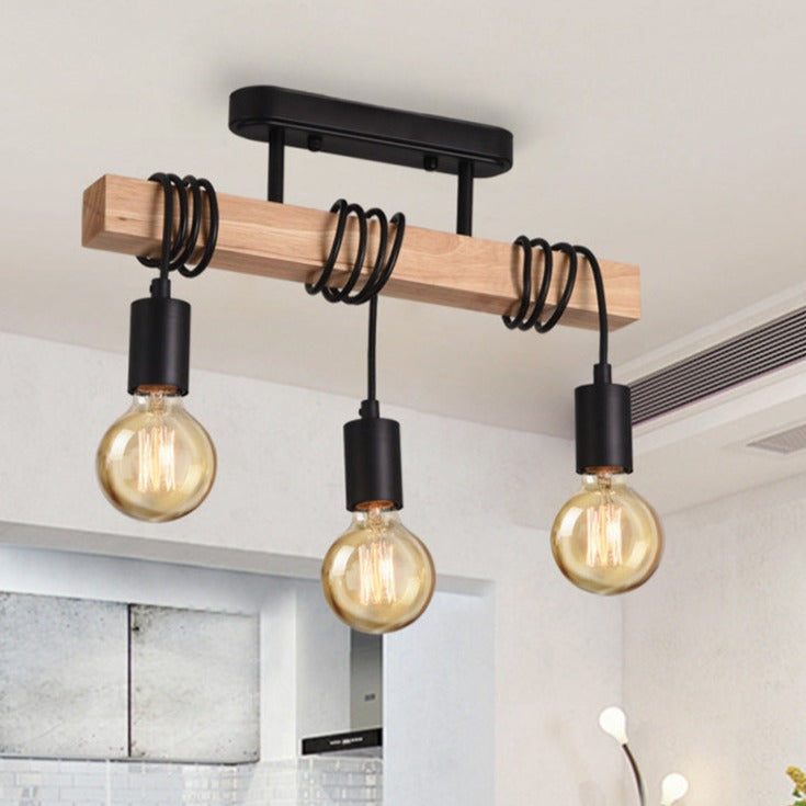 Industrial Iron Black Ceiling Lights For Living Room