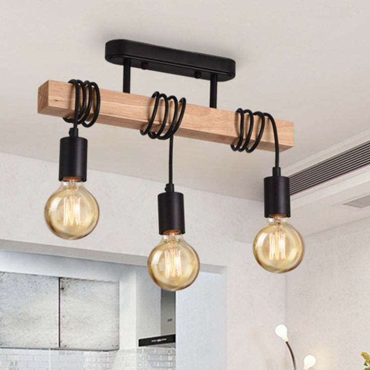 Industrial Iron Black Ceiling Lights For Living Room