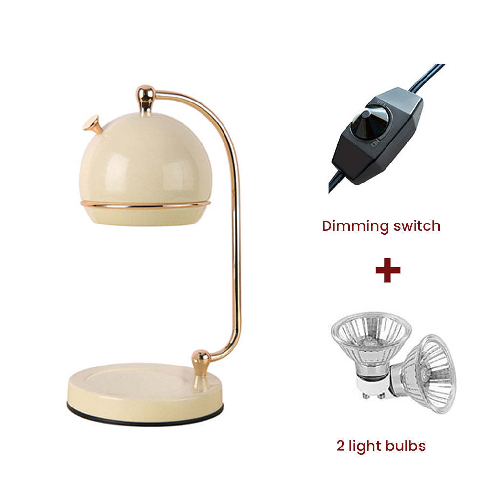 Contemporary Simple Glass White Nordic Candle Warmer Lamp