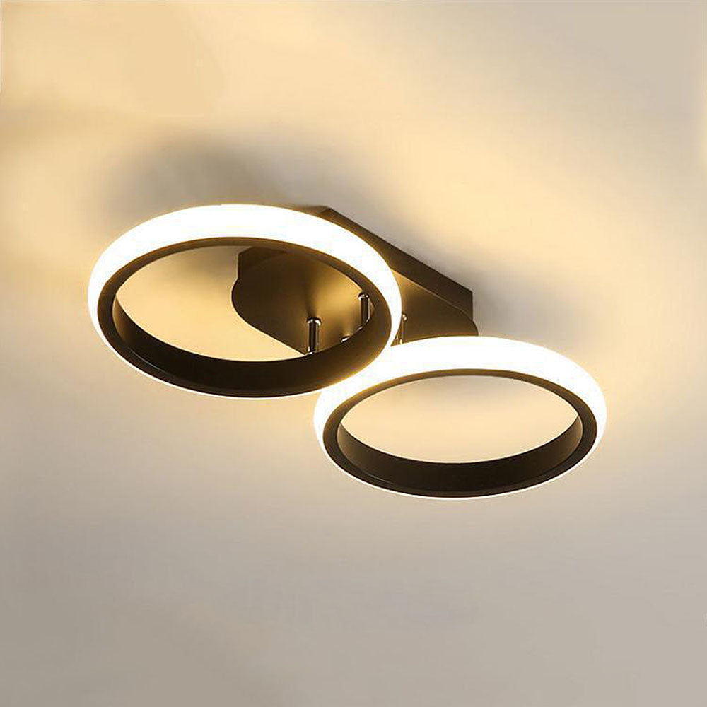 Modern Metal Round Bedroom Ceiling Light