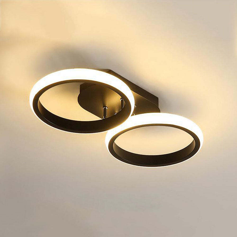 Modern Metal Round Bedroom Ceiling Light