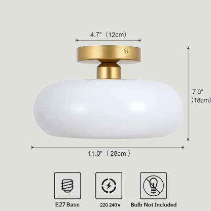 Modern Minimalist Glass Living Room Ceiling Light