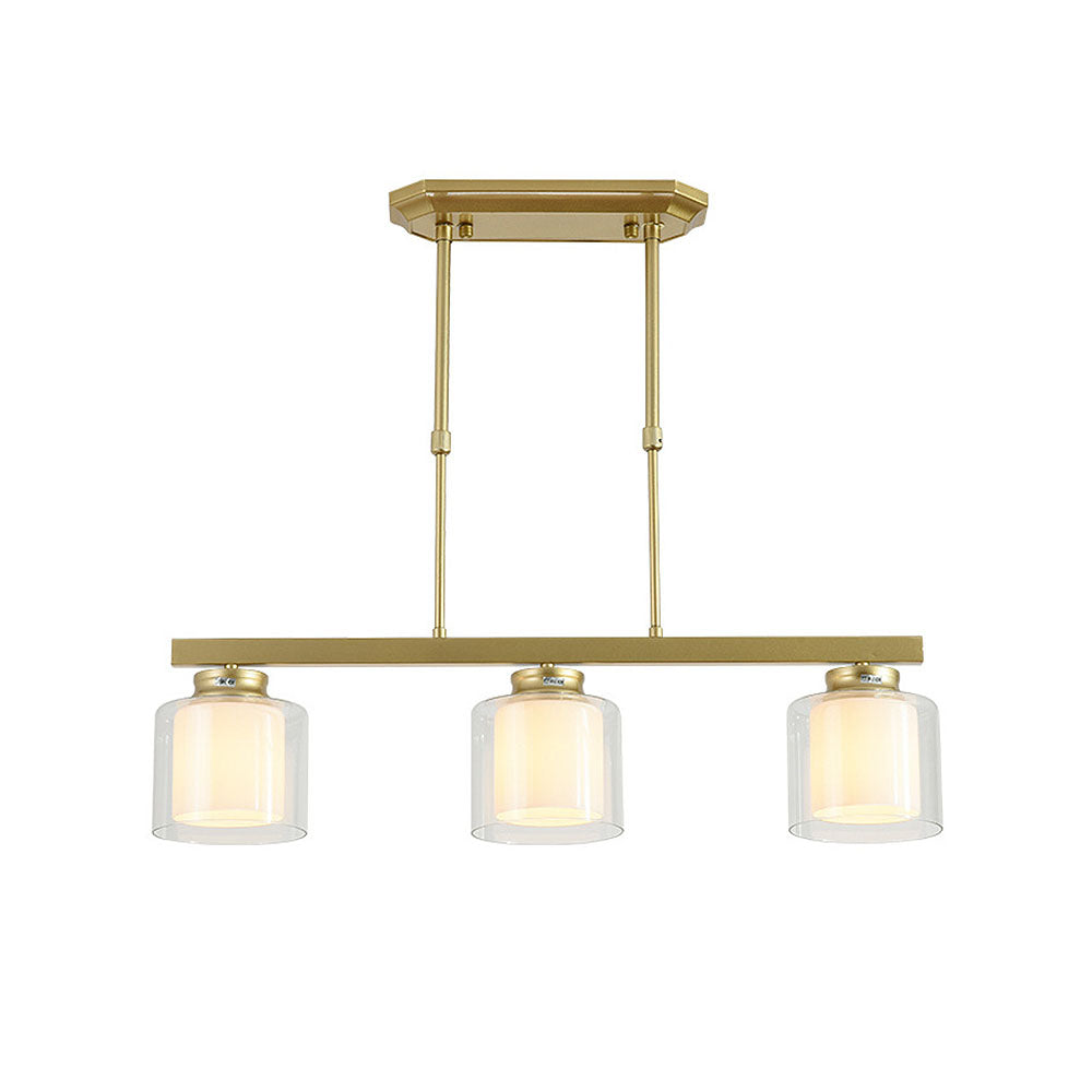 Multi-Bulbs Glass Dining Room Ceiling Lights