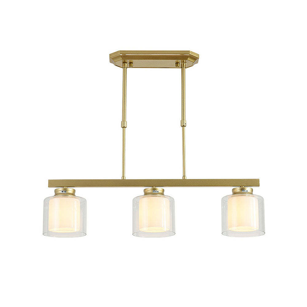 Multi-Bulbs Glass Dining Room Ceiling Lights