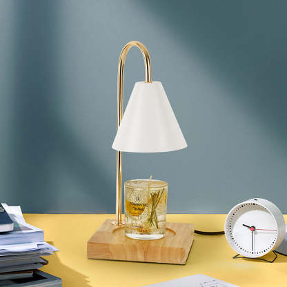 Wood Simple Iron Bedroom Mini Candle Warmer Light