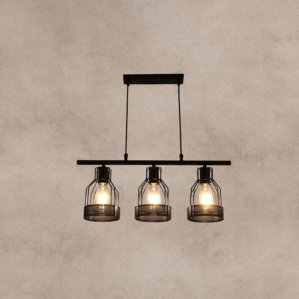 Multi-Bulbs Vintage Pendant Light For Dining Room