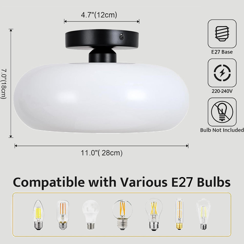 Modern Minimalist Glass Living Room Ceiling Light