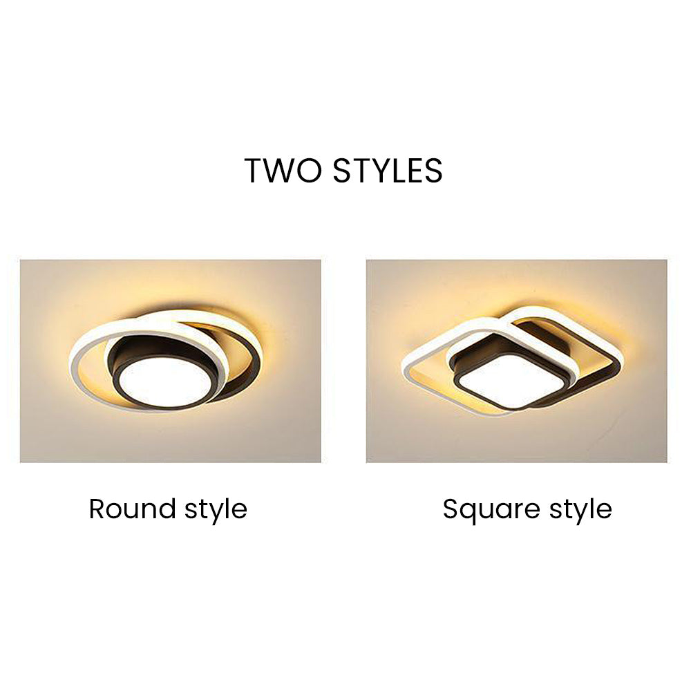 Double Ring Simple LED Ceiling Lamp