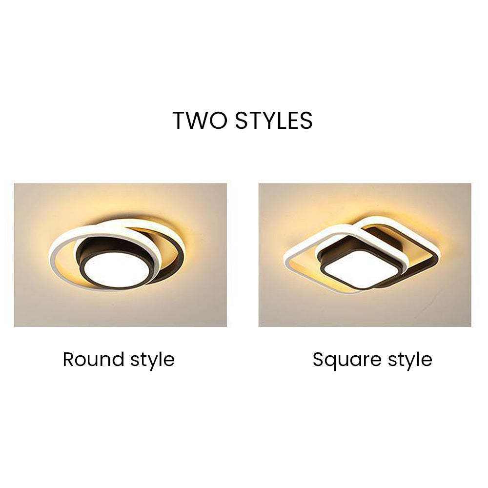 Double Ring Simple LED Ceiling Lamp