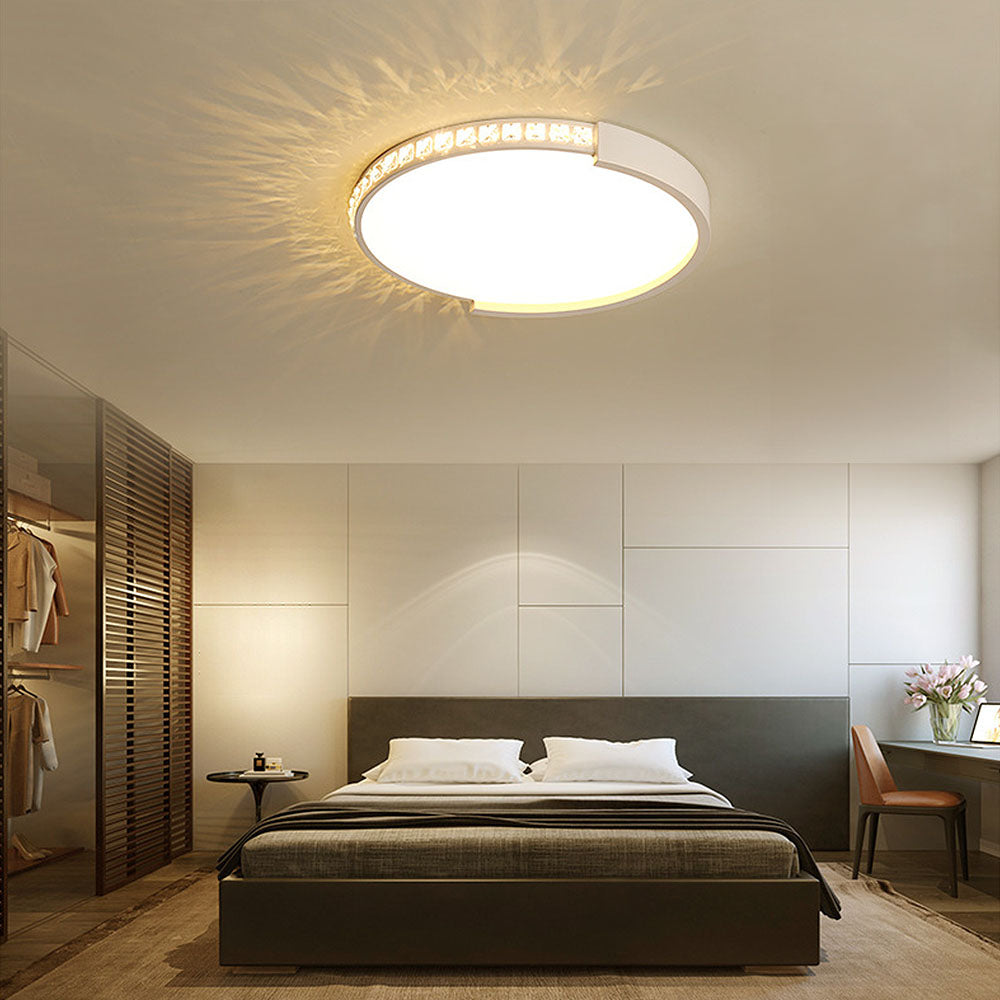 Modern Metal Round LED Ceiling Lights For Bedroom