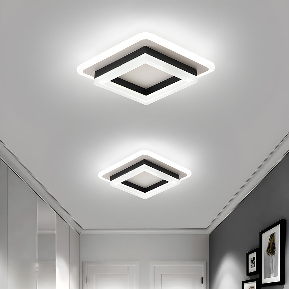 Lampsmodern Ceiling Lights Modern Square Iron LED Ceiling Light For Bedroom