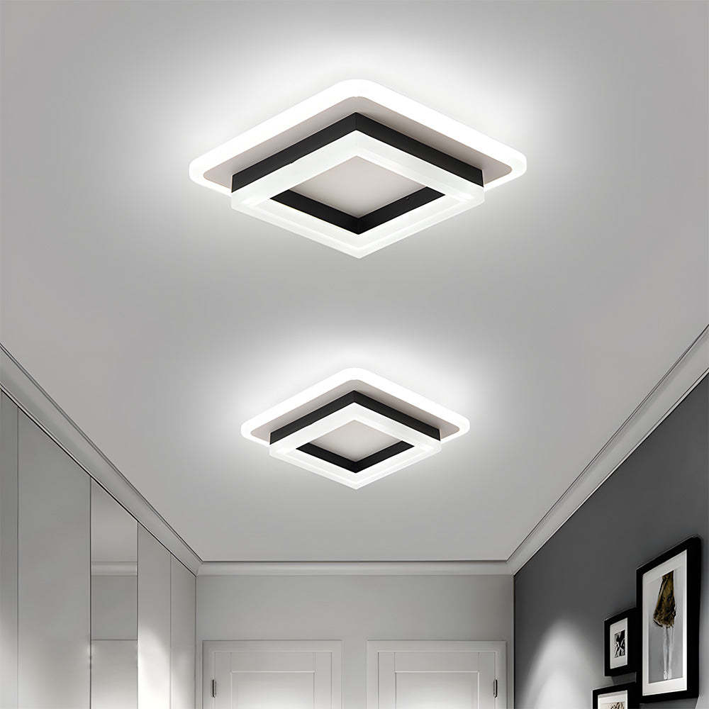 Lampsmodern Ceiling Lights Modern Square Iron LED Ceiling Light For Bedroom