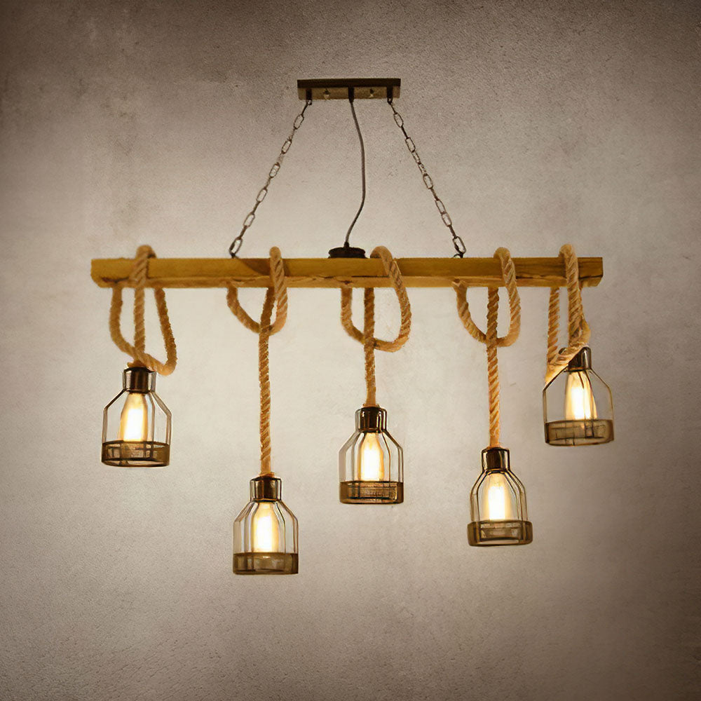 Contemporary Multi-Bulbs Black Ceiling Lights For Living Room