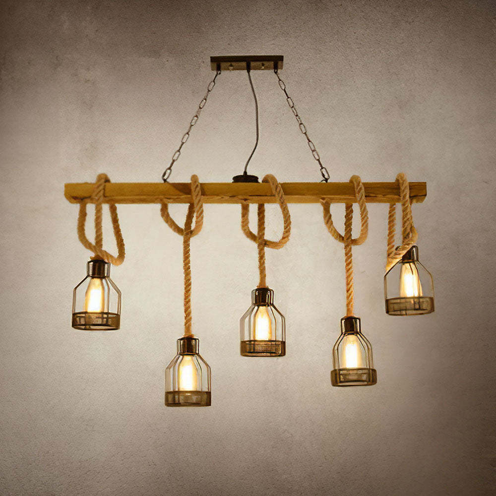 Contemporary Multi-Bulbs Black Ceiling Lights For Living Room