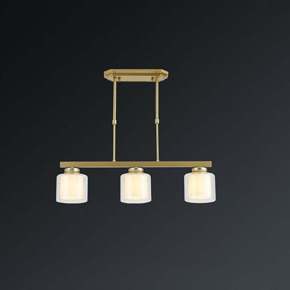 Multi-Bulbs Glass Dining Room Ceiling Lights