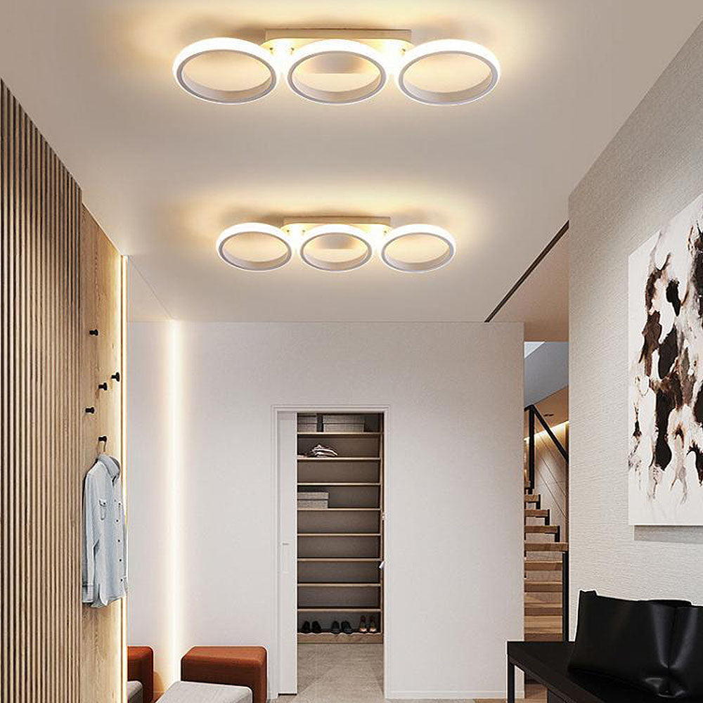 Modern Metal Round Bedroom Ceiling Light