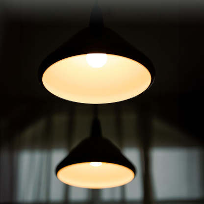 Orange Iron Simple Kitchen Pendant Light