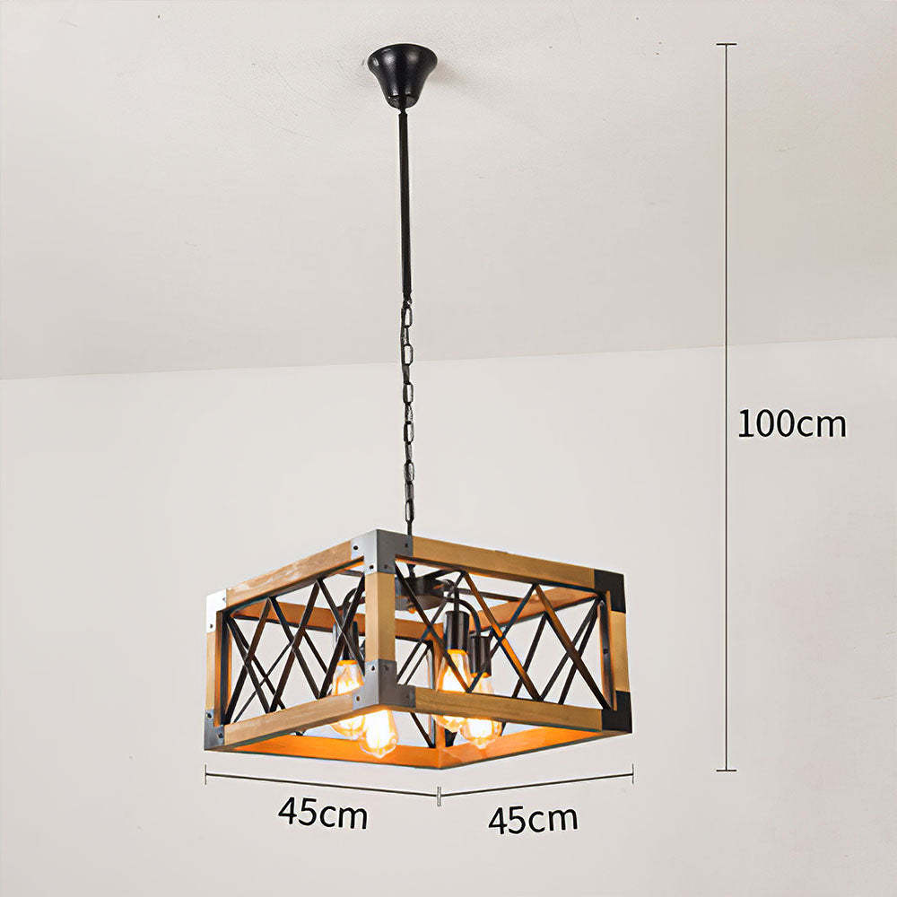 Industrial Black Metal Pendant light