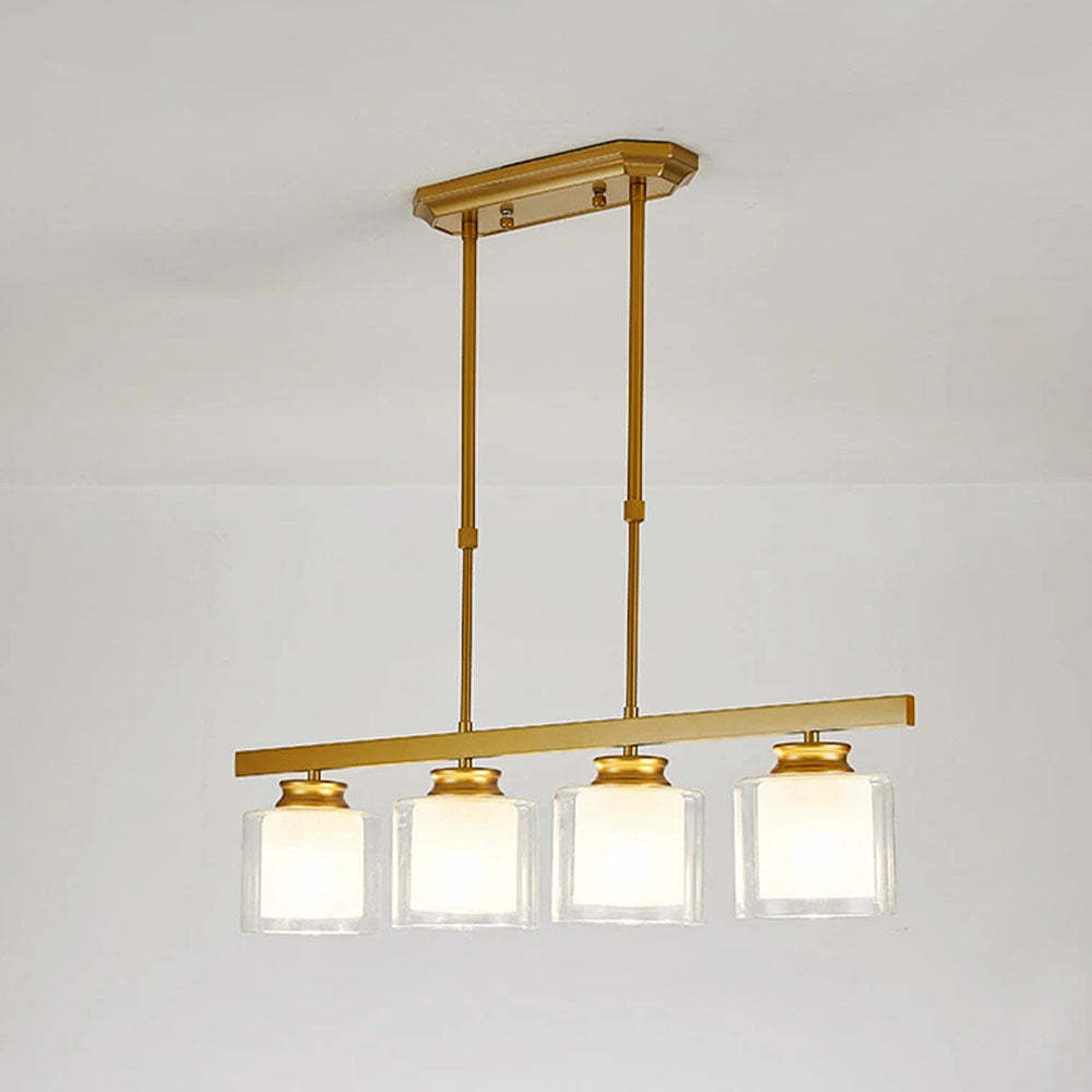 Multi-Bulbs Glass Dining Room Ceiling Lights