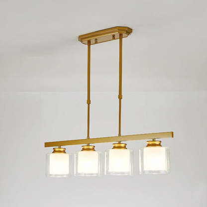 Multi-Bulbs Glass Dining Room Ceiling Lights