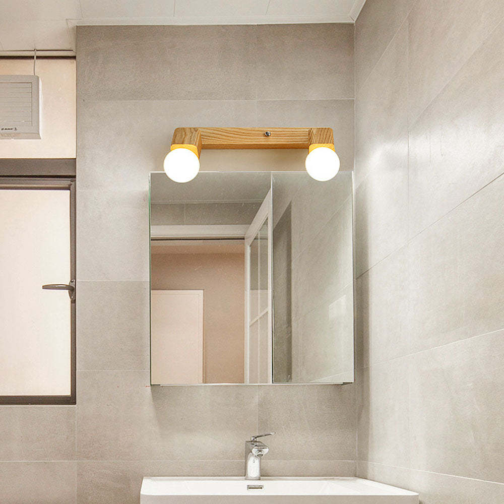 Creative Spotlights Mirror Lamp Wood Ceiling Lights