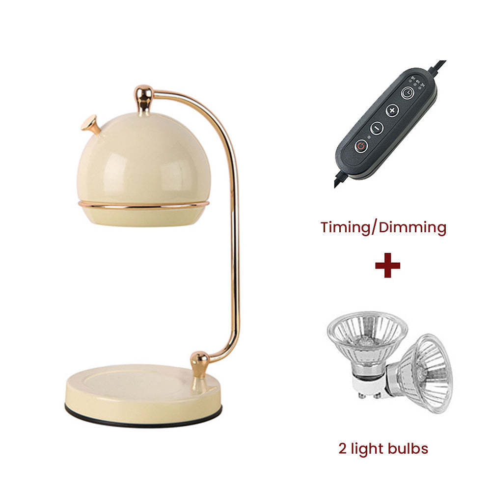 Contemporary Simple Glass White Nordic Candle Warmer Lamp