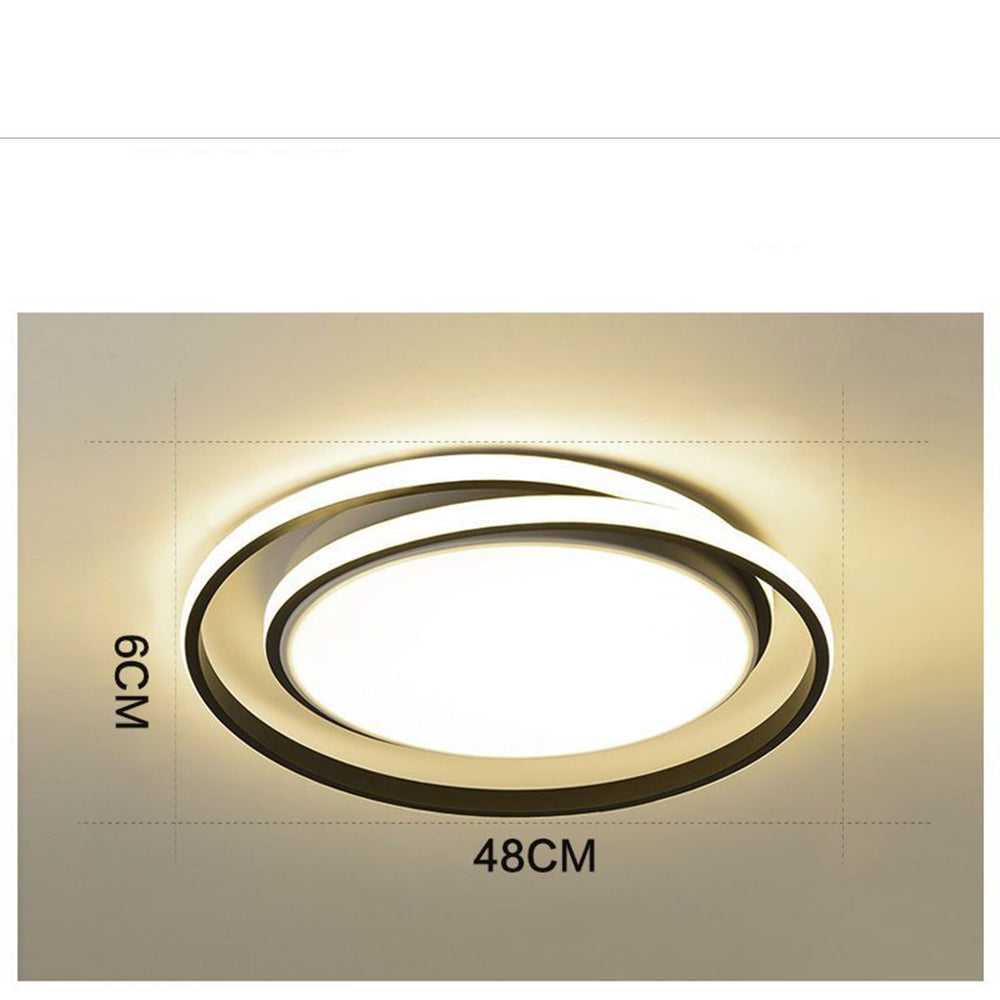 Modern LED Circle Flush Mount Ceiling Light